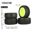 thumbnail image 3 of Neumáticos de goma RC 1/10 12mm Hex Hubs Inserciones de espuma Ruedas de coche RC Off Road Buggy Car Tmvgtek libre de BPA, 3 of 8