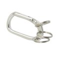 thumbnail image 2 of Unique Bargains Spring Loaded Gate Carabiner Hook Three Split Ring Keychain, 2 of 5