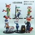 thumbnail image 5 of Toy Ornaments, 6 figuras de anime con dibujos animados de Zootopia para niños mayores de 14 años, 5 of 5