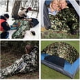 thumbnail image 3 of Saco de dormir de emergencia de 2 paquetes, impermeable, ligero, bivysack térmico, manta de supervivencia, bolsa de nailon portátil para acampar, caminar, al aire libre Adepaton LL-2435, 3 of 7
