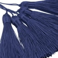 thumbnail image 4 of Uxcell 45Pcs Mini Silky Bookmark Tassels, Handmade Soft Floss Craft Tassels with Cord Loop, Marino, 4 of 6