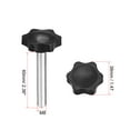 thumbnail image 2 of Uxcell M8 x 2.36''Plum Hex Shaped Clamping Screw Knob Male Thread Plastic Silver Tone 5pcs, 2 of 3