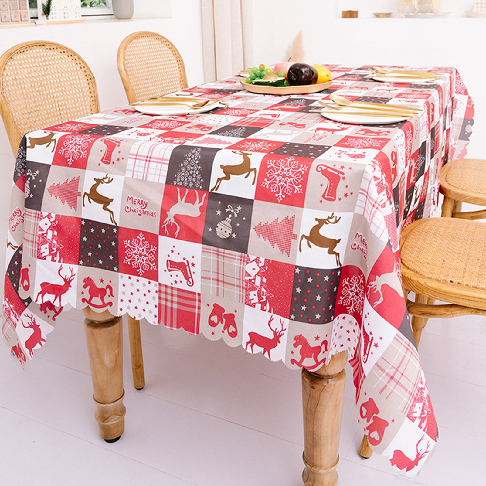 1PC Tablecloth Dust-Proof Furniture Desk Cover Solid Color Festival Decor Hot 
