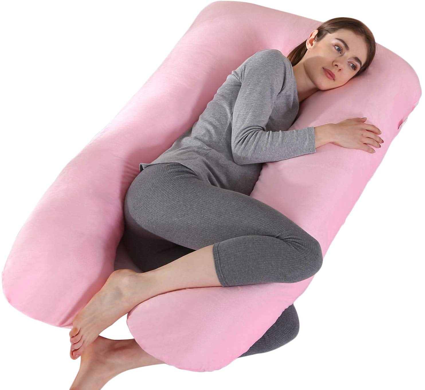 TOPGOD Maternity Pillow for Sleeping U Shape Maternity Pillow Memory