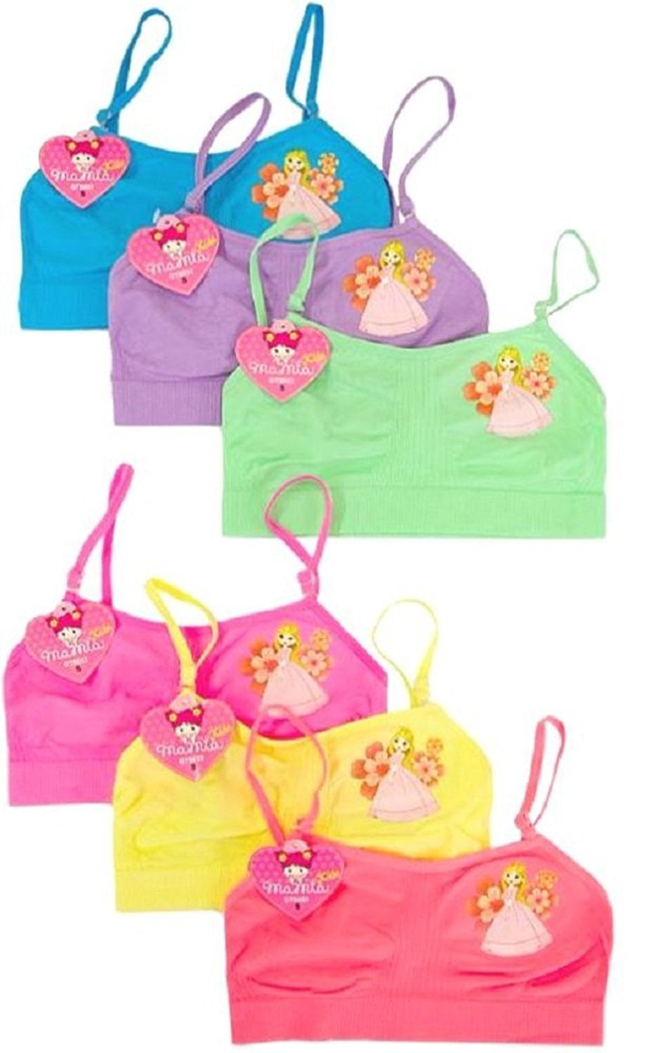 Little Princess ToBeInStyle Girls Pack of 6 Seamless Underwear Set 