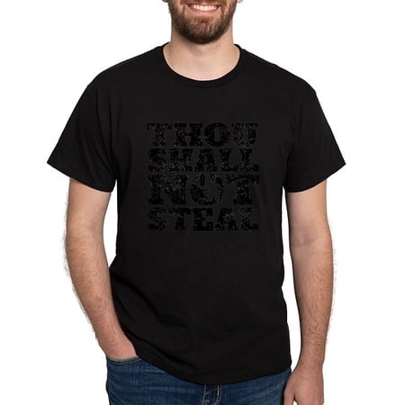 CafePress - Thou Shall Not Steal Baseball Catcher T Shirt - Men s Classic Cotton T-Shirts