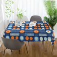 thumbnail image 3 of Yayeee Tablecloths 60" x 120" Rectangle Wrinkle Resistant Party Table Cover, Modern Color Circle, 3 of 8