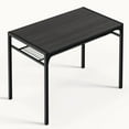 thumbnail image 6 of Asofer 4 Piece Dining Table Set with 2 Chairs and Bench, Kitchen Table Set with Storage Rack,Space-Saving Dinette Set for Small Apartment,Black, 6 of 8