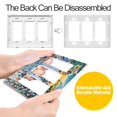thumbnail image 4 of Yayeee Rocker Switch Wall Plate 1-Gang 4.6"x2.9" Home Decorative Outlet Cover, Colorful Leaves, 4 of 6