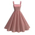 thumbnail image 1 of Vestido Corto de Verano de las Mujeres de Malla de Manga Corta Bordado Vestido de Pastel Retro, Vestido Ligero Casual para la Fiesta Y las Vacaciones, 1 of 9