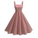 thumbnail image 1 of Vestido Corto de Verano de las Mujeres de Malla de Manga Corta Bordado Vestido de Pastel Retro, Vestido Ligero Casual para la Fiesta Y las Vacaciones, 1 of 9