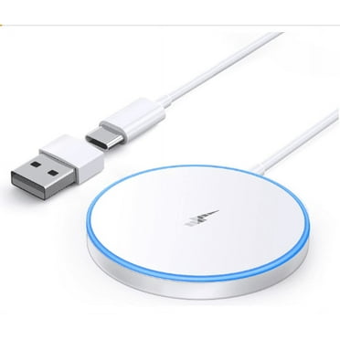 Wireless Charger for iPhone 15/14/13/12 Series AirPods 3/2/Pro/Pro 2 - LED MagSafe Charging Pad With Dual Charging Ports