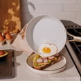 thumbnail image 4 of Thyme & Table 12-Piece Ceramic Non-Stick Signature Cookware Set, Non-Toxic Pots and Pans Set- White & Gold, 4 of 12