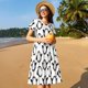 thumbnail image 4 of Disketp Lovely Penguin para Vestido de Manga Corta para Mujeres, Vestidos de Verano para Mujeres, Casual y Holgado para la Playa, 4 of 6