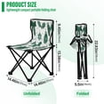 thumbnail image 3 of Outdoor Folding Chair 14.46x14.46x22.83 Inches, Camping Folding Chair Easy to Carry Ideal for Outdoor Picnics Camping Park Fishing Cartoon Gingerbread Man, 3 of 8