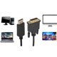 thumbnail image 2 of Câble adaptateur DisplayPort mâle vers DVI mâle 1,8 m, convertisseur DP vers DVI 1080p, compatible DisplayPort 1.1a, 2 of 4