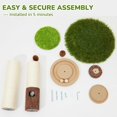 thumbnail image 7 of 34inches Tall    with  Ball Track   and Thicker Large Diameter  Sisal  Scratcher  for Indoor Cats Protect Your Furniture, 7 of 7