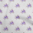 thumbnail image 1 of oneOone Rayon Purple Fabric Watercolor Floral Sewing Craft Projects Fabric Prints By Yard 56 Inch Wide, 1 of 4