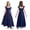 Dark Blue, variant on Runhomal Junior Bridesmaid Dresses for Girls Ruffled Formal Maxi Chiffon Flower Girl Dresses Wedding Guest Party Gown Black 12