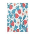 thumbnail image 5 of WOBOGO Retro Strawberry and Daisy Pattern Square Tablecloth 60×120in Polyester Fabric Tablecloth Washable Dust Resistant Wrinkle Resistant, 5 of 9