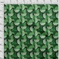 thumbnail image 4 of oneOone Rayon Green Fabric Semi Circle Sewing Craft Projects Fabric Prints By Yard 56 Inch Wide, 4 of 4