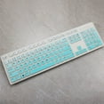 thumbnail image 2 of 2 protectores de silicona para teclado, a prueba de polvo e impermeables, compatibles con Dell KB216P/KB216T/WK636 (rosa degradado y menta)., 2 of 8