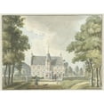 thumbnail image 2 of Jan de Beijer 24x19 Gold Ornate Framed and Double Matted Museum Art Print Titled - Het Huis Hunder at Twello (1744), 2 of 4