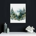 thumbnail image 4 of Nawypu  Framed Canvas Print Wall Art Woodland Nursery Decor Winter Snow Watercolor Pine Tree Forest Nature Modern Art Decorative Landscape Colorful for Living Room, Bedroom, Office Natural, 4 of 4