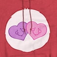 thumbnail image 2 of Care Bears Always There Bear Belly Unisex Adult Pull-Over Heather Hoodie, Red Heather, Medium, 2 of 3