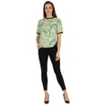 thumbnail image 2 of Inkmeso T-shirt à Col Rond pour Femme à Imprimé Regular Fit Haut-Bas, 2 of 7