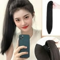 thumbnail image 3 of SSKFHGI 4050cm Long Straight Ponytail Claw Clip in Hairpieces Wig Womens Fake Hair, 3 of 8