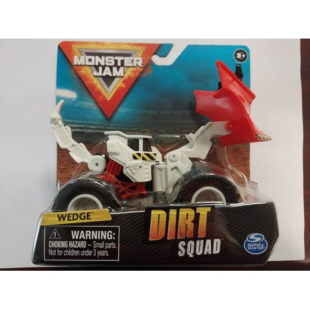 Monster Jam Dirt Squad Wedge White Spin Master 1:64 Scale Die-Cast Vehicle Die