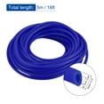 thumbnail image 2 of Rubber Cord Tube 16ft 1/8" Dia 1/16" Hole Blue Hollow Tubing for DIY Craft Making, 2 of 5