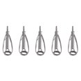 thumbnail image 1 of Kit de reparación de puntas de guías de caña de pescar de 5 uds, s SIC de bricolaje, marco de acero inoxidable Soledad Guías superiores de punta de caña de pescar, 1 of 7