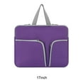 thumbnail image 3 of Maoww Laptop Sleeve Waterproof Computer Case Portable Bag Pocket Carrier Pouch Protector Reusable Compartments Business Storage Purple 17inch, 3 of 9
