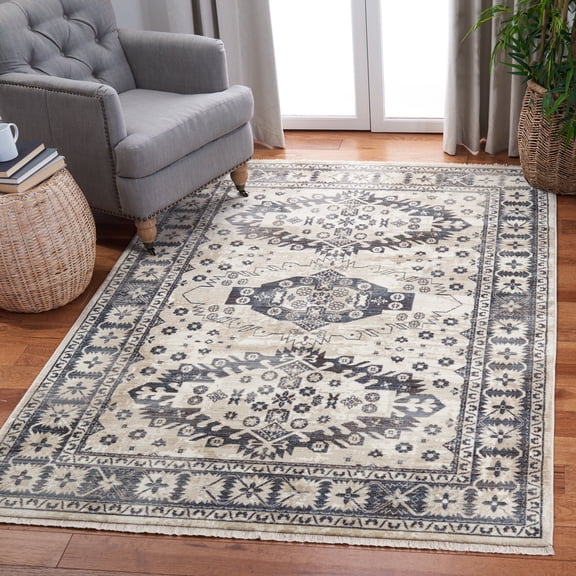 Safavieh Herat Maralyn Oriental Area Rug, Ivory/Gray, 4' x 6'