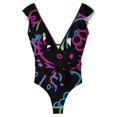 thumbnail image 2 of Hello Kitty Women's One Piece Swimsuit Tummy Control V Neck Bathing Suits, 2 of 6