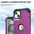 thumbnail image 5 of JTCASES for iPhone 14 Plus Case, Drop Resistant Corners, Wireless Charging, Heavy Duty Shockproof Hybrid Hard PC Bumper, Camera Protection, Skin-feel Anti-scratch Tough Phone Cover, Purple, 5 of 9