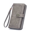 thumbnail image 1 of Cartera de mujer con cremallera, cartera larga, cartera, moda europea y americana, bolso de mano de gran capacidad, 1 of 6