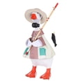 thumbnail image 2 of MOAOASPER Fishing Themed Duck Outfit Set, Soft Felt Costume for 7-inch Desk Duck, Decorative Accessory with Hat and Rod, Fun Dress-Up Duck Clothes, 2 of 9