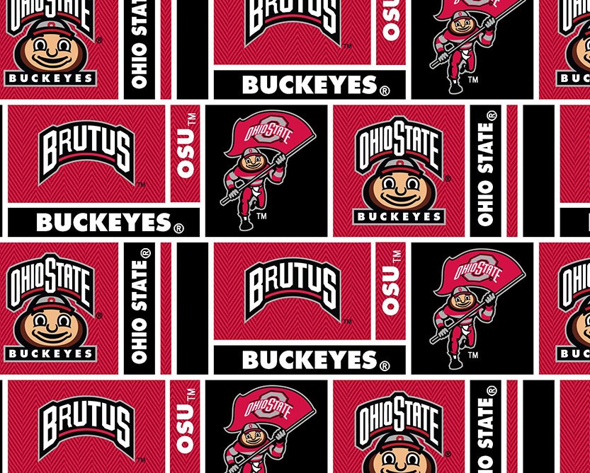 Ohio State Cotton Fabric Newest Herringbone Design Sold By The Yard Walmart Com