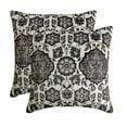 thumbnail image 2 of The HomeCentric Decorative Pillow Cases Grey 20"x20" (50x50 cm) Velvet Floral, Persian, Printed Velvet Throw Pillow Cover For Sofa, Floral Modern Style - Samira, 2 of 10