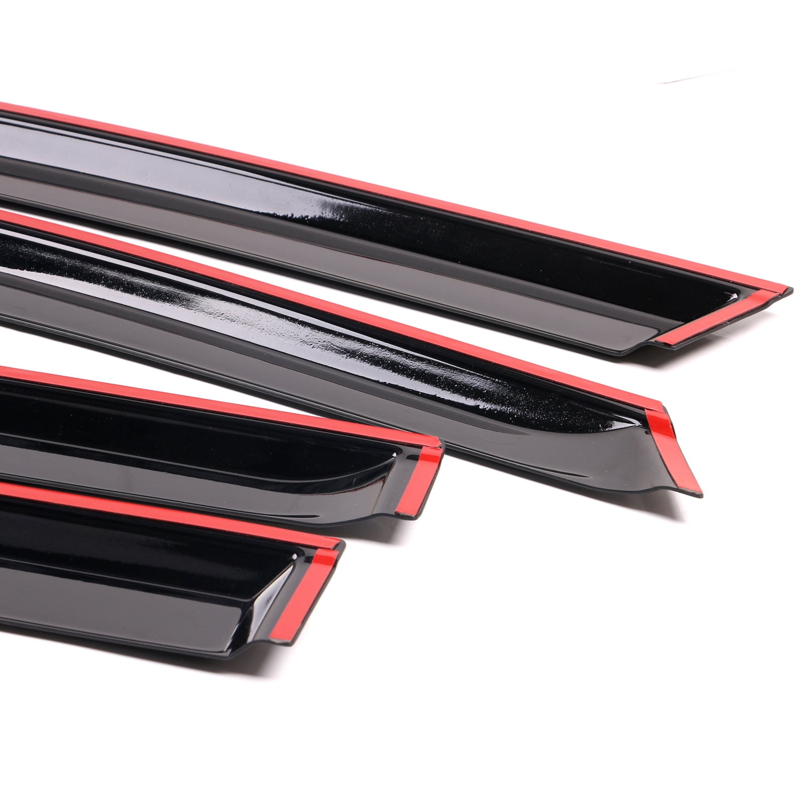 Ikon Motorsports Window Visors Compatible with 14-19 Toyota Highlander Acrylic Vent Windshield Deflector Rain Guard 4Pc