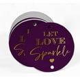 thumbnail image 2 of Inkdotpot Pack Of 50 Real Gold Foil Paper Tags Let Love Sparkle Wedding Favor Hang Tags, 2 of 6