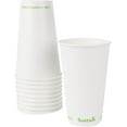 TRAHOOSustain 16 Ounce Compostable Cold Cups, 50 Disposable Drinking