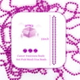 thumbnail image 3 of Collares de cuentas YAXINRUI, rosa intenso, Mardi Gras, 33 pulgadas, 24 unidades, 3 of 7