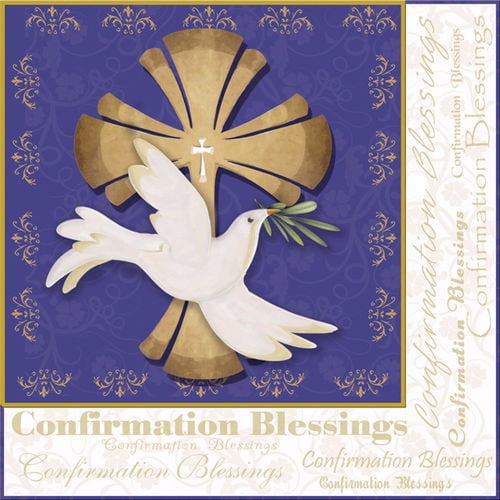 NapkinConfirmation Blessings (6.5" X 6.5")1 Package Containing 20 Napkins