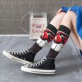 thumbnail image 4 of Bixox Fierce Red Viper Graphic Art Patterned Men's and Women's Knee Socks High Socks Outdoor Sports Socks, 4 of 5