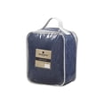 thumbnail image 4 of Woolrich Polyester Solid Berber Brushed Blanket w/ Crystal Velvet Binding - Navy, 4 of 7