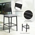 thumbnail image 2 of Pellebant Set of 2 Outdoor Chairs, Swivel Bar Stools Aluminum Patio Bar Chairs in Gray, 2 of 8